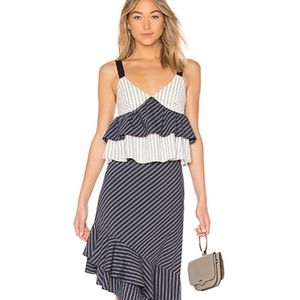 Joie Marjie Striped Peplum Top